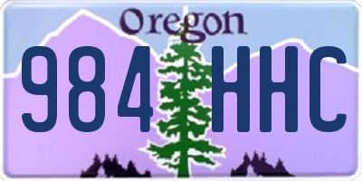 OR license plate 984HHC