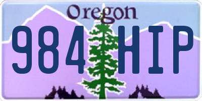 OR license plate 984HIP