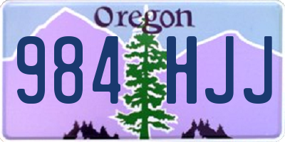 OR license plate 984HJJ