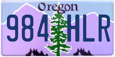 OR license plate 984HLR