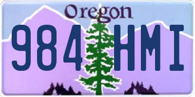 OR license plate 984HMI