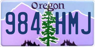 OR license plate 984HMJ