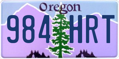 OR license plate 984HRT