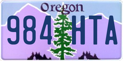 OR license plate 984HTA