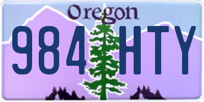OR license plate 984HTY