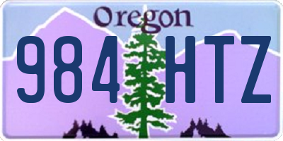 OR license plate 984HTZ