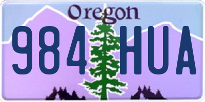OR license plate 984HUA
