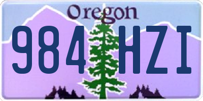 OR license plate 984HZI