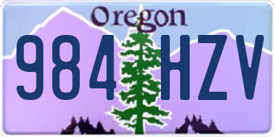 OR license plate 984HZV