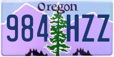 OR license plate 984HZZ