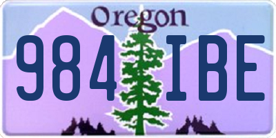 OR license plate 984IBE