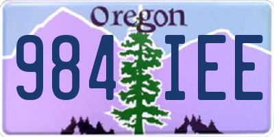 OR license plate 984IEE