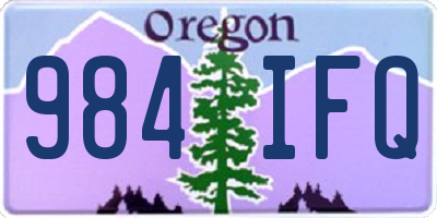 OR license plate 984IFQ
