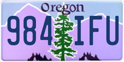 OR license plate 984IFU