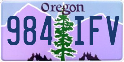 OR license plate 984IFV