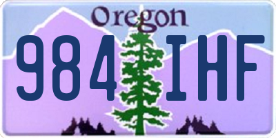 OR license plate 984IHF