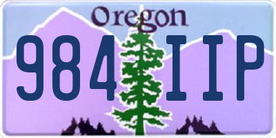 OR license plate 984IIP