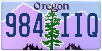 OR license plate 984IIQ
