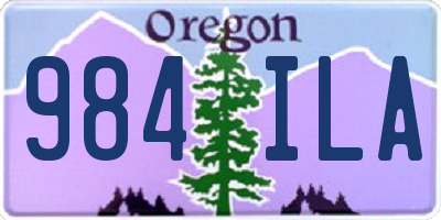 OR license plate 984ILA