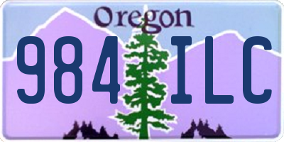 OR license plate 984ILC