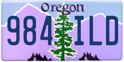 OR license plate 984ILD