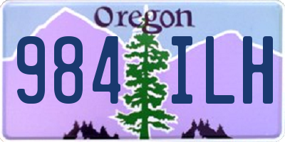 OR license plate 984ILH