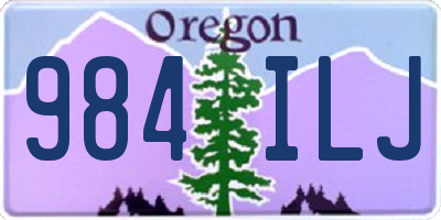 OR license plate 984ILJ