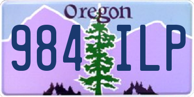 OR license plate 984ILP