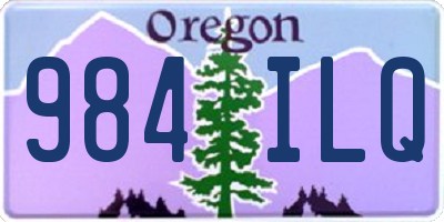 OR license plate 984ILQ