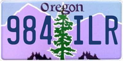 OR license plate 984ILR