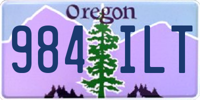 OR license plate 984ILT