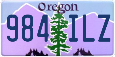 OR license plate 984ILZ