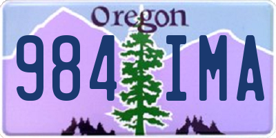 OR license plate 984IMA