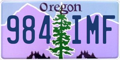 OR license plate 984IMF