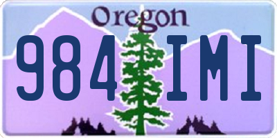 OR license plate 984IMI