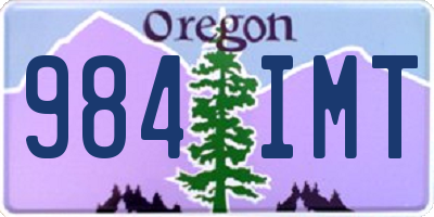 OR license plate 984IMT