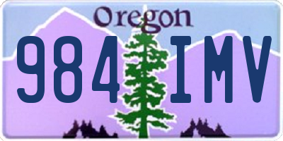 OR license plate 984IMV