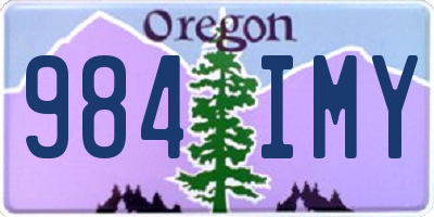 OR license plate 984IMY