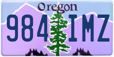 OR license plate 984IMZ