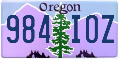 OR license plate 984IOZ