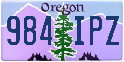 OR license plate 984IPZ