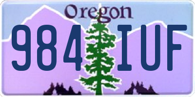 OR license plate 984IUF