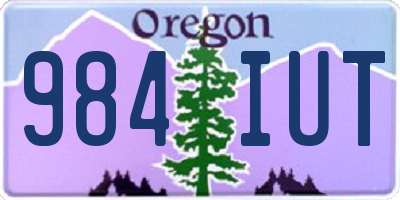 OR license plate 984IUT