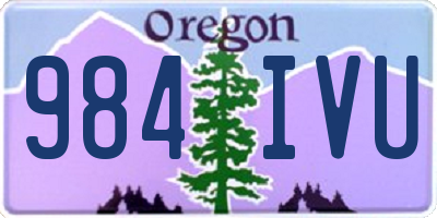 OR license plate 984IVU