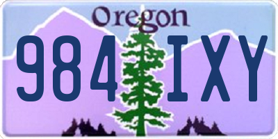 OR license plate 984IXY