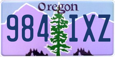OR license plate 984IXZ