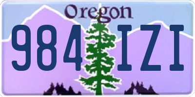 OR license plate 984IZI