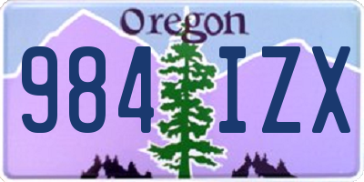 OR license plate 984IZX