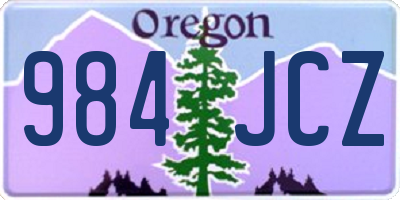 OR license plate 984JCZ