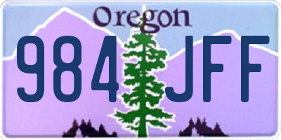 OR license plate 984JFF